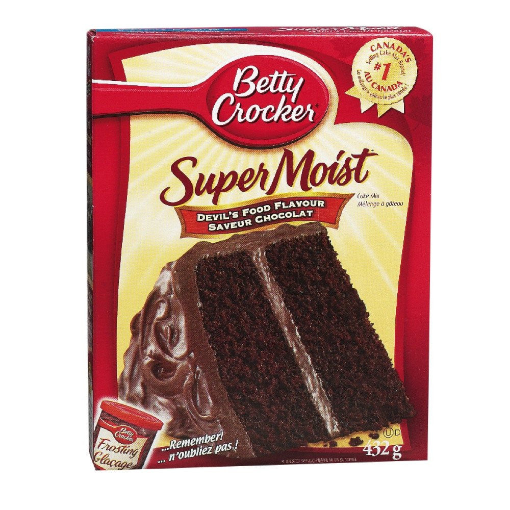 Betty Crocker Mélange de gâteau au chocolat sans gluten Devil's Food - 425  g : : Epicerie