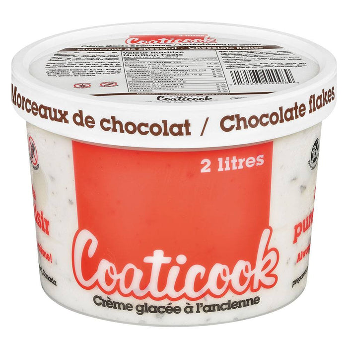 COATICOOK CRÈME GLACÉE MORCEAUX DE CHOCOLAT 2 L