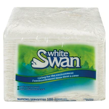 WHITE SWAN, SERVIETTES, 100 UNITÉS