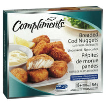 COMPLIMENTS COD NUGGETS PANE 454 G