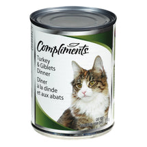 COMPLIMENTS CAT FOOD BEEF TURKEY OFFAL 374 G