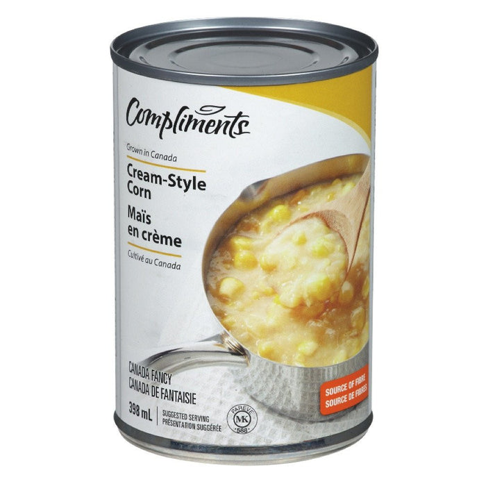 COMPLIMENTS CREAMED CORN 398 ML