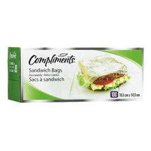 COMPLIMENTS RESEALABLE SANDWICH BAG 100 UN