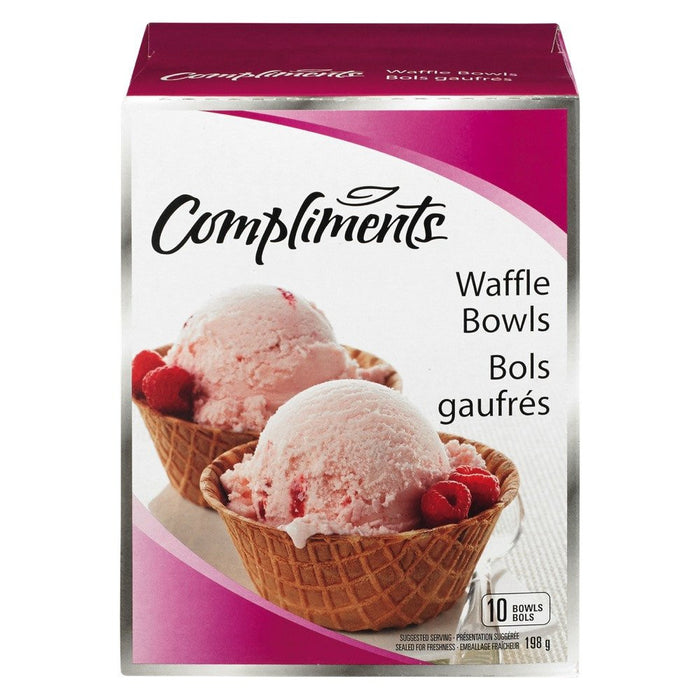 COMPLIMENTS WAFFLE BOWLS 10 ONE