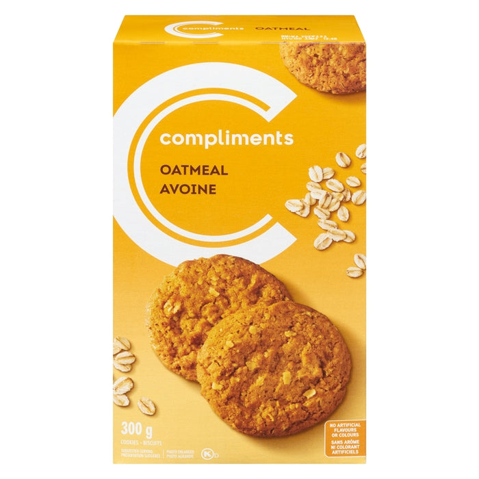 COMPLIMENTS, OATMEAL COOKIES, 300 G