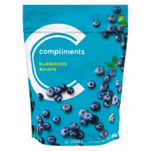 COMPLIMENTS, FROZEN BLUEBERRIES, 600 G