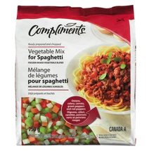COMPLIMENTS, VEGETABLE MIX FOR SPAGHETTI SAUCE, 750G