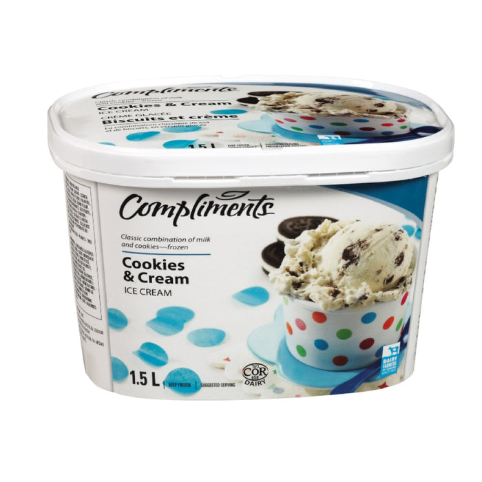 COMPLIMENTS, BISCUIT ICE CREAM AND CREAM, 1.5 L