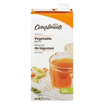 COMPLIMENTS, VEGETABLE BROTH, 900ML