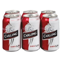 CARLING, DRY BEER IN CANS 5.6%, 6 X 355 ML