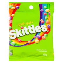 SKITTLES CANDIES WITH A SOUR MOUTH, 151 G