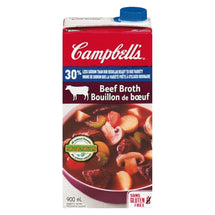 CAMPBELL BEEF BROTH 30% LESS SODIUM READY TO USE 900 ML