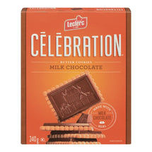 LECLERC CELEBRITY BISCUITS BUTTER CHOCOLATE MILK 240 G
