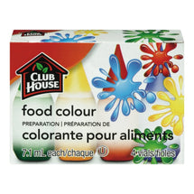 CLUB HOUSE FOOD COLOURING ASSORTED 7 ML