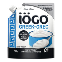 IOGO PLAIN GREEK YOGHURT POUCH 0% 750 G