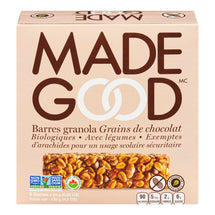 MADE GOOD GRANOLA BARS ORGANIC CHOCOLATE CHIPS, 5S, 120 G