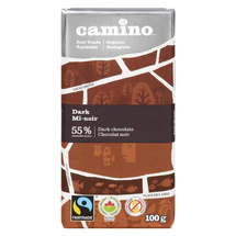 CAMINO SEMI-BLACK CHOCOLATE, 55% ORGANIC, 100G