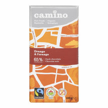 CAMINO DARK CHOCOLATE, 65% ORGANIC ORANGE, 100G