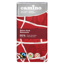 CAMINO EXTRA DARK CHOCOLATE, 80% ORGANIC, 100G
