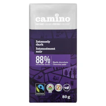 CAMINO INTENSE DARK CHOCOLATE, 88% ORGANIC, 80G
