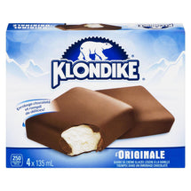 KLONDIKE, CHOCOLATE-COATED VANILLA ICE CREAM, 4X135 ML