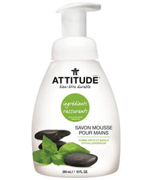 ATTITUDE, FOAM HAND SOAP GREEN APPLE AND BASIL, 295 ML
