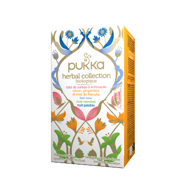 PUKKA, COLLECTION TISANE INFUSIONS BIOLOGIQUES, 20 SACHETS