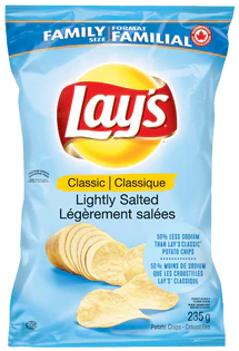 LAY'S, LIGHTLY SALTED CHIP, 235G