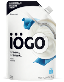 IOGO CREAMY, 2% PLAIN YOGHURT, 2 KG