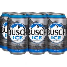 BUSCH ICE, BEER CAN, 6X355 ML