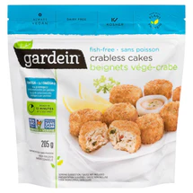 GARDEIN, VEGETABLE-CRAB FRITTERS WITHOUT FISH, 205G