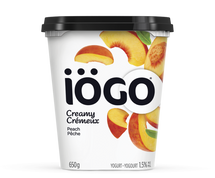 IOGO, CREAMY 1.5% PEACHES, 650 G
