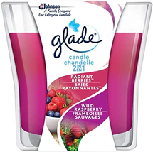 GLADE, CANDELE 2-IN-1 RADIANT BERRIES AND WILD RASPBERRIES, 1 UNIT