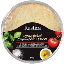 RUSTICA, 3 STONE OVEN BAKED 7" PIZZA CRUSTS, 345G