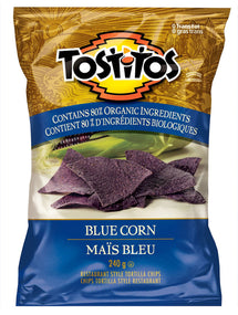 TOSTITOS, BLUE CORN TORTILLA CHIPS, 240 G