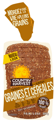COUNTRY HARVEST, SEEDS AND GRAINS, 600G
