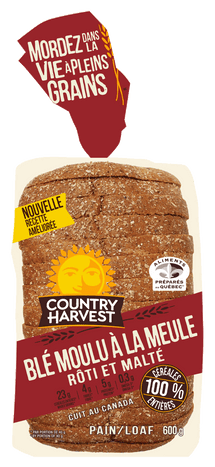 COUNTRY HARVEST, STONE-GROUND WHEAT, 600G
