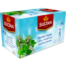 SULTAN, AFTER-MEAL TEA WITH CARAWAY, ROSEMARY AND PEPPERMINT, 20 UNITS