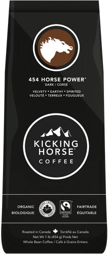 KICKING HORSE COFFEE, 454 HORSE POWER FULL-BODIED COFFEE BEANS, 454 G