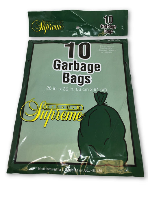 CLUB SUPREME OUTDOOR GARBAGE BAG 10 ONE