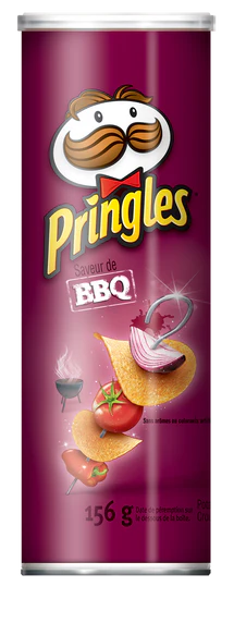 PRINGLES, BBQ FLAVOURED CHIPS, 156 G