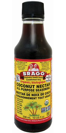 BRAGG, CONDIMENTO MULTIUSO DE NÉCTAR DE COCO, 296 ML