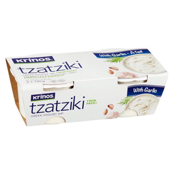 KRINOS, TZATZIKI À L'AIL 2x120 G
