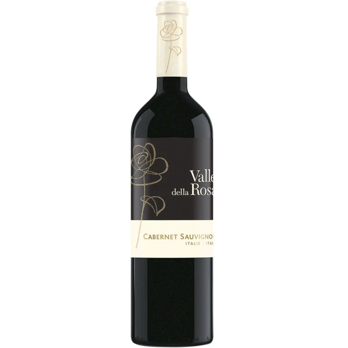 VALLE DELLA ROSA, ITALIAN RED WINE CABERNET SAUVIGNON 12%, 750 ML