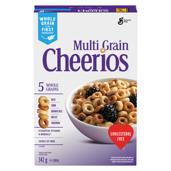 GENERAL MILLS MULTIGRAIN CHEERIOS CEREAL, 340 G