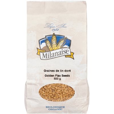 MILANISE ORGANIC GOLDEN FLAX, 500G