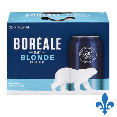 BOREALE BLOND BEER CAN 12 X 355 ML