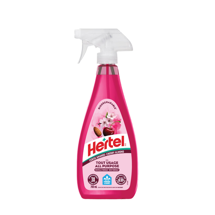 HERTEL, NETTOYANT LIQUIDE CERISE AMANDE, 700 ML