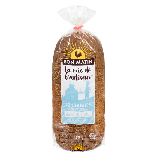 GOOD MORNING, 12 CEREAL BREAD, 550G