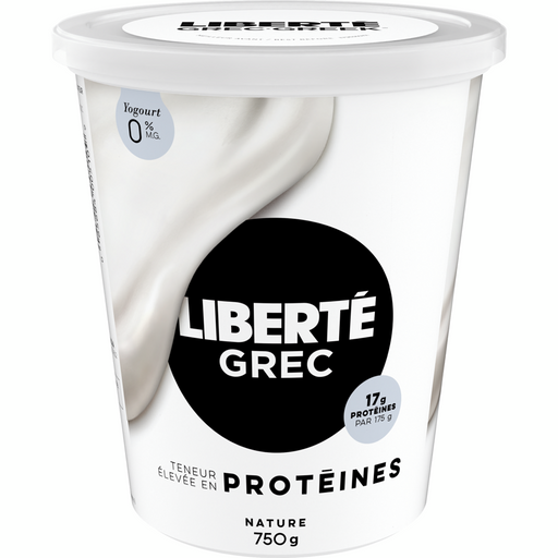 LIBERTÉ NATURAL GREEK YOGURT, 750 G